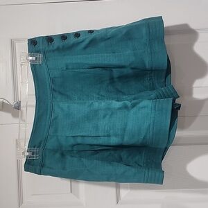 NWT! Women's Club Monaco Teal Green Shorts High-Rise Size 4